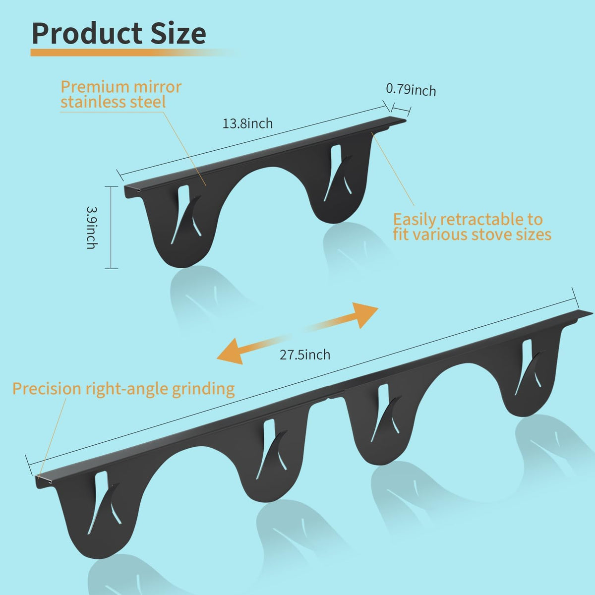 Stainless Steel Stove Gap Cover