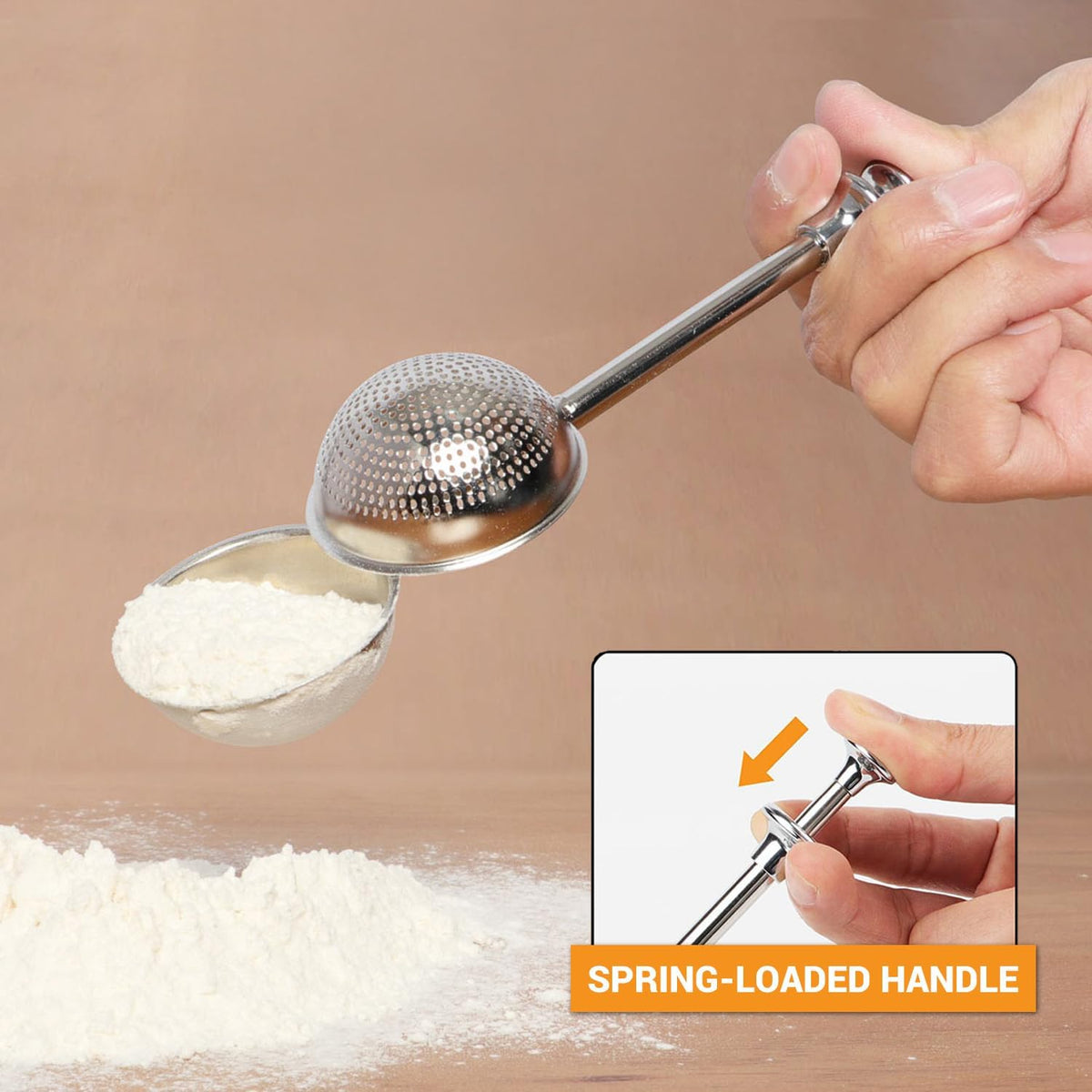 304 Stainless Steel Flour Sifter for Baking