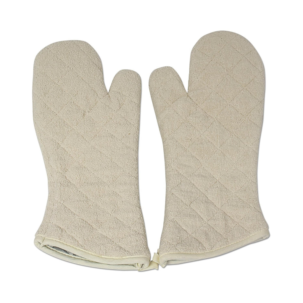Quilted Cotton Terry Oven Mitts for Baking